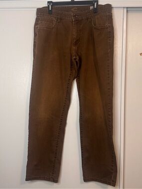 Men's Straight Jeans in Brown - Casual Everyday Wear